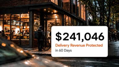 Dashboard showing 3440 downtime hours saved for a multi-unit restaurant brand